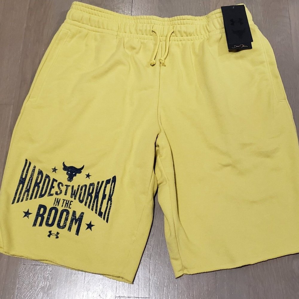 Under Armour UA Project Rock Terry Quick Dry XXL Men Shorts 1370459-760 2XL NWT